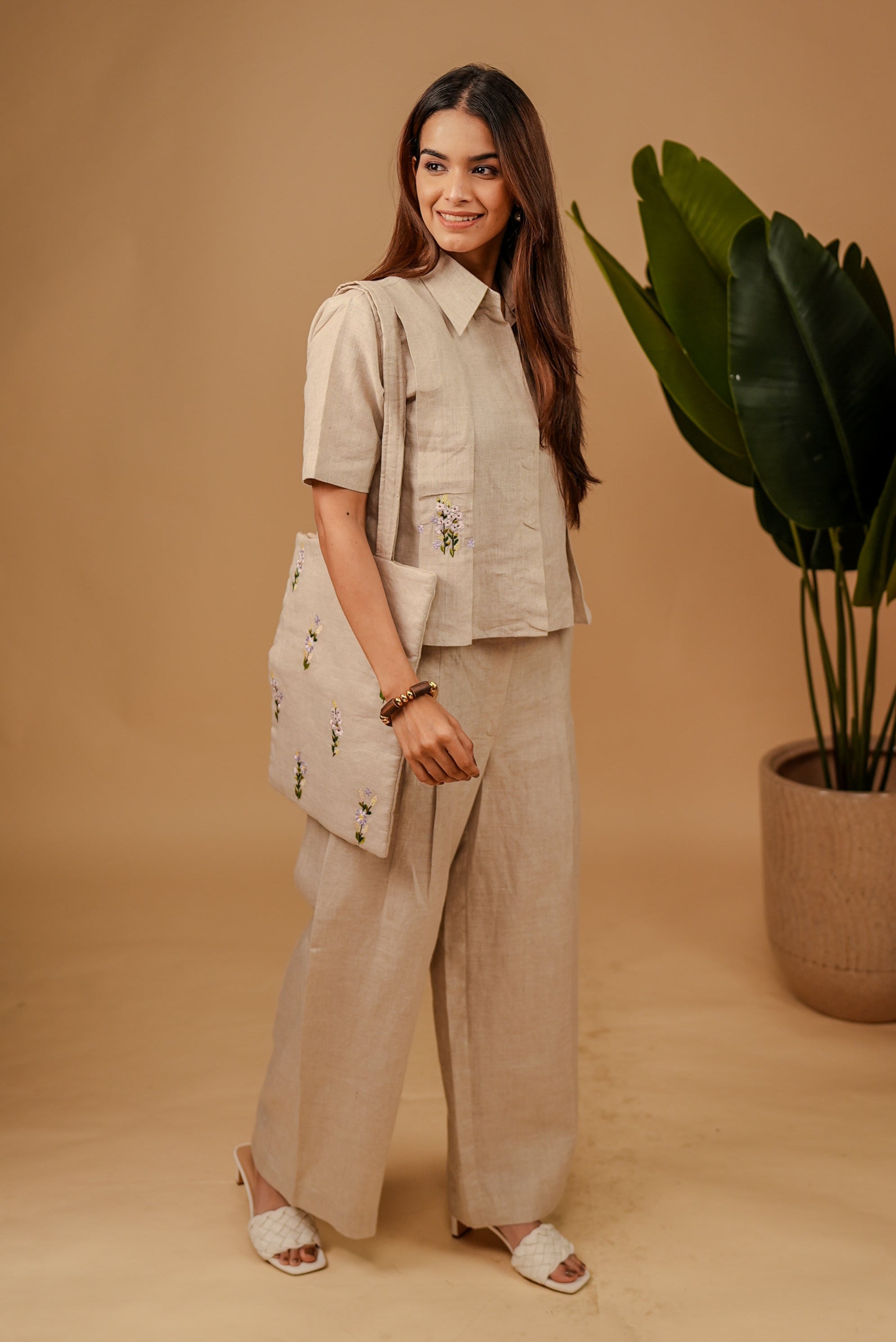Soft Sand Linen Co-ord