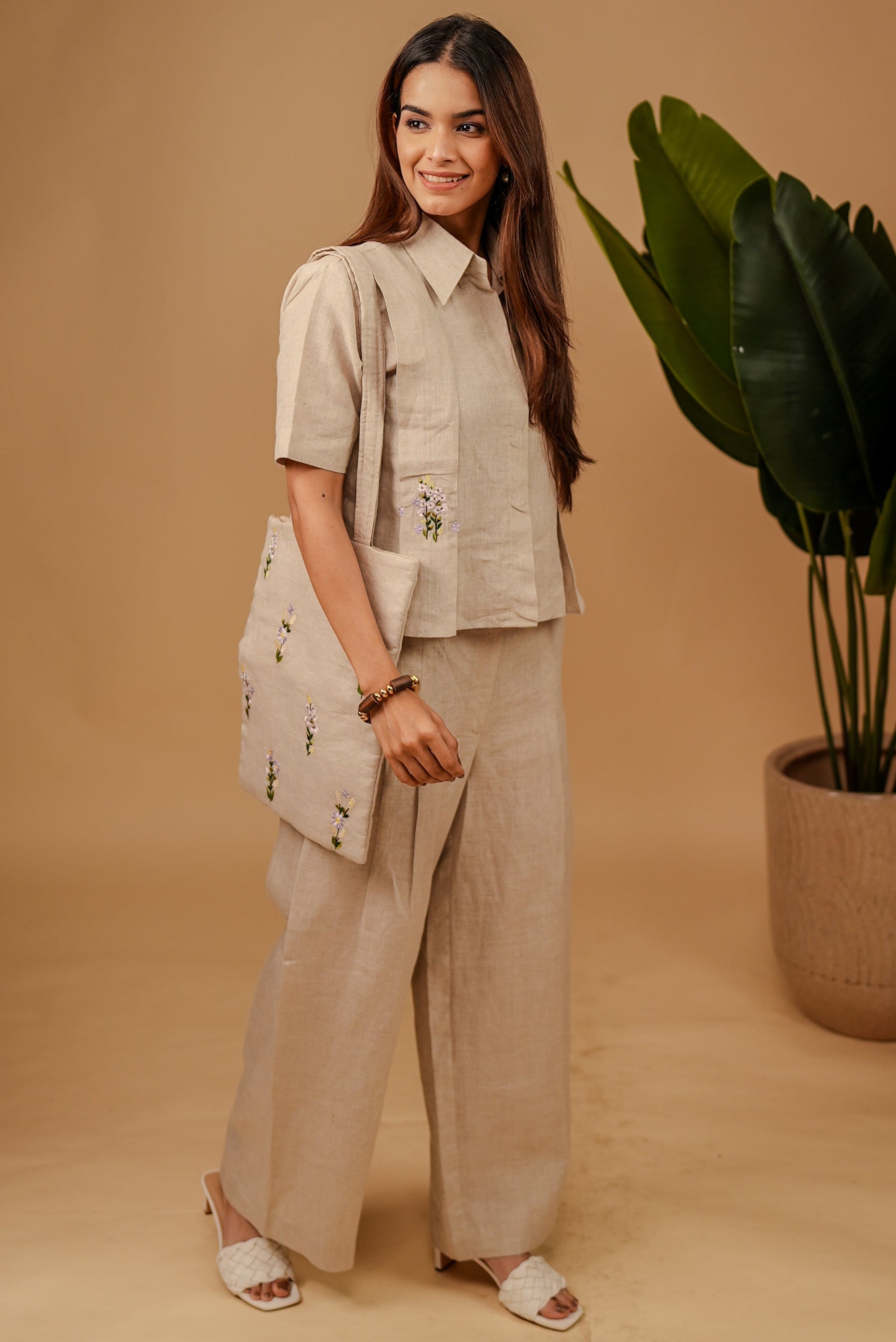 Soft Sand Linen Co-ord
