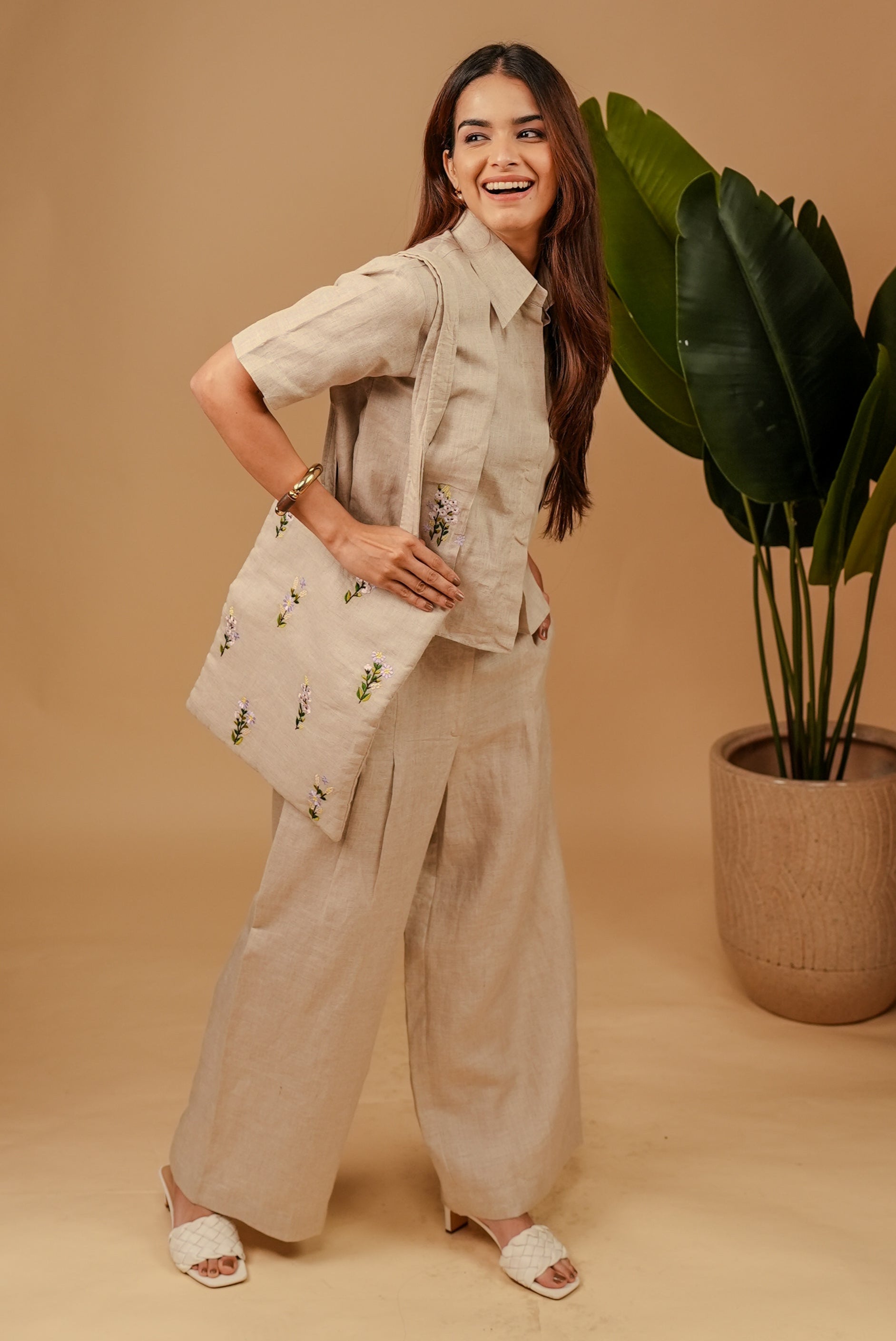 Soft Sand Linen Co-ord