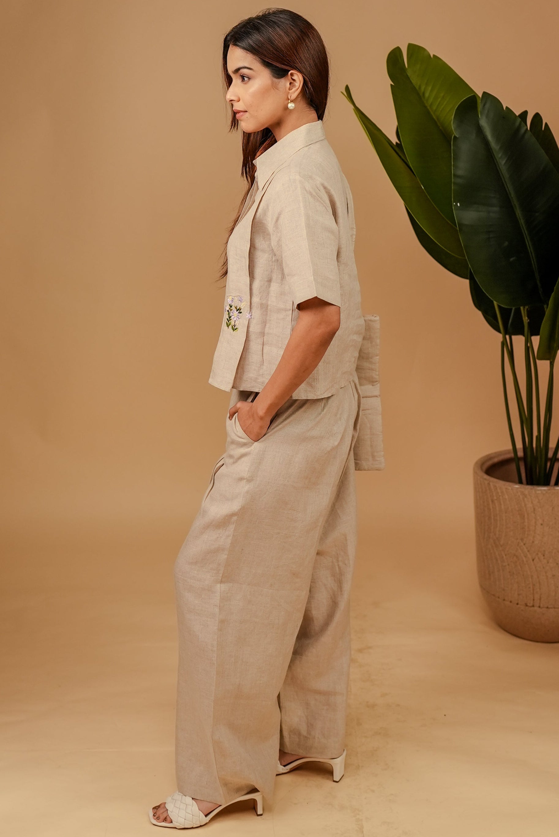 Soft Sand Linen Co-ord
