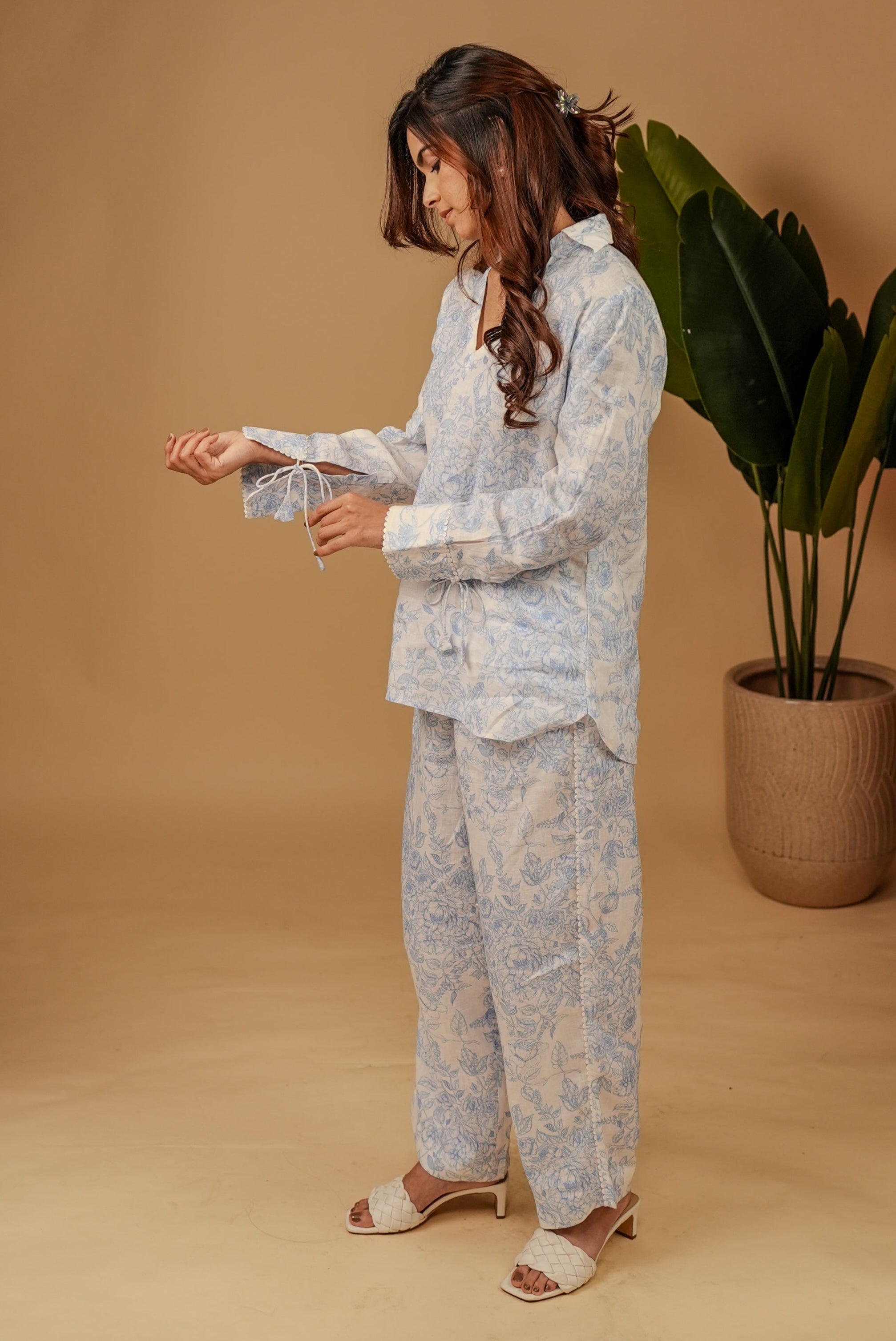 Why So Blue Linen Co-ord