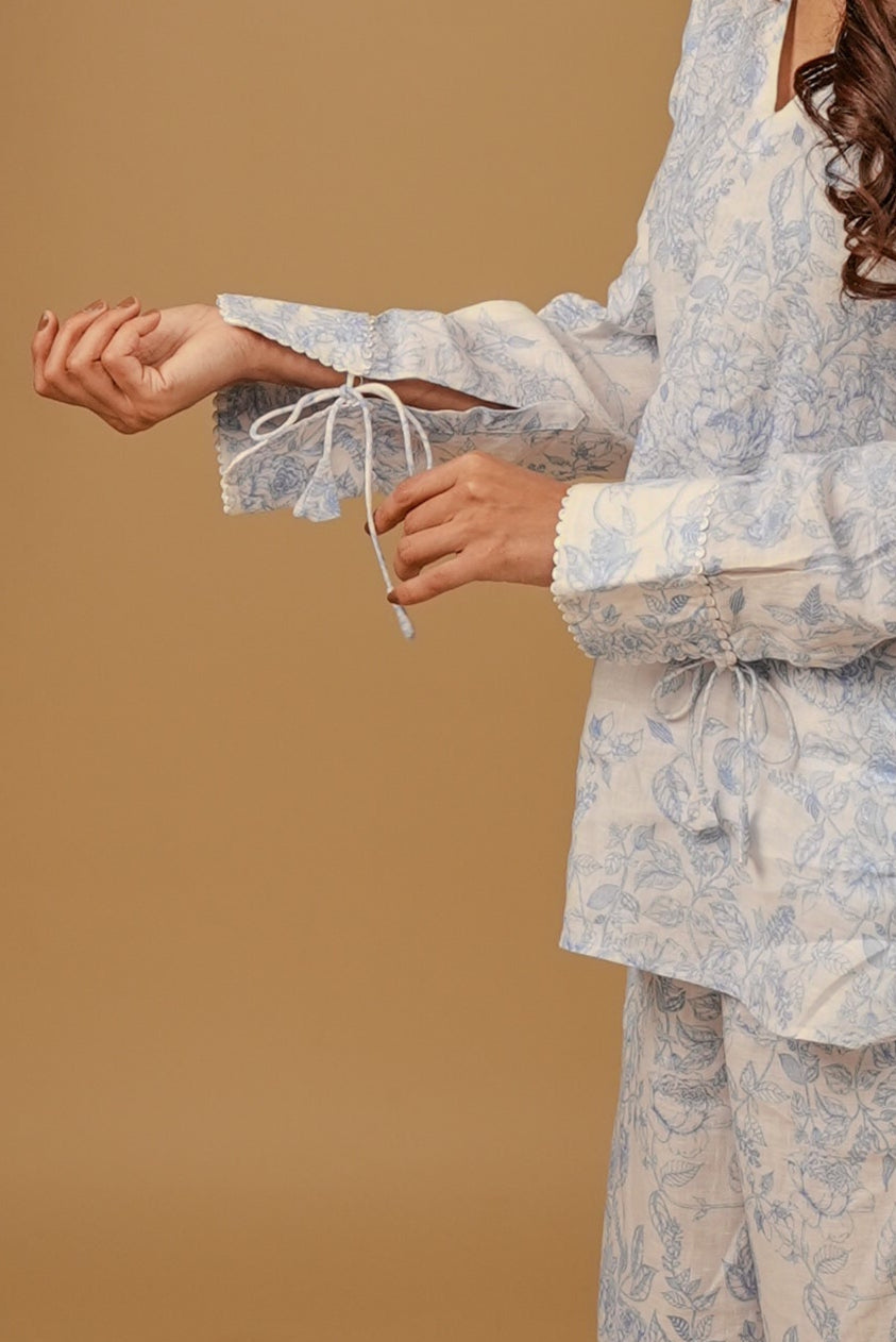 Why So Blue Linen Co-ord