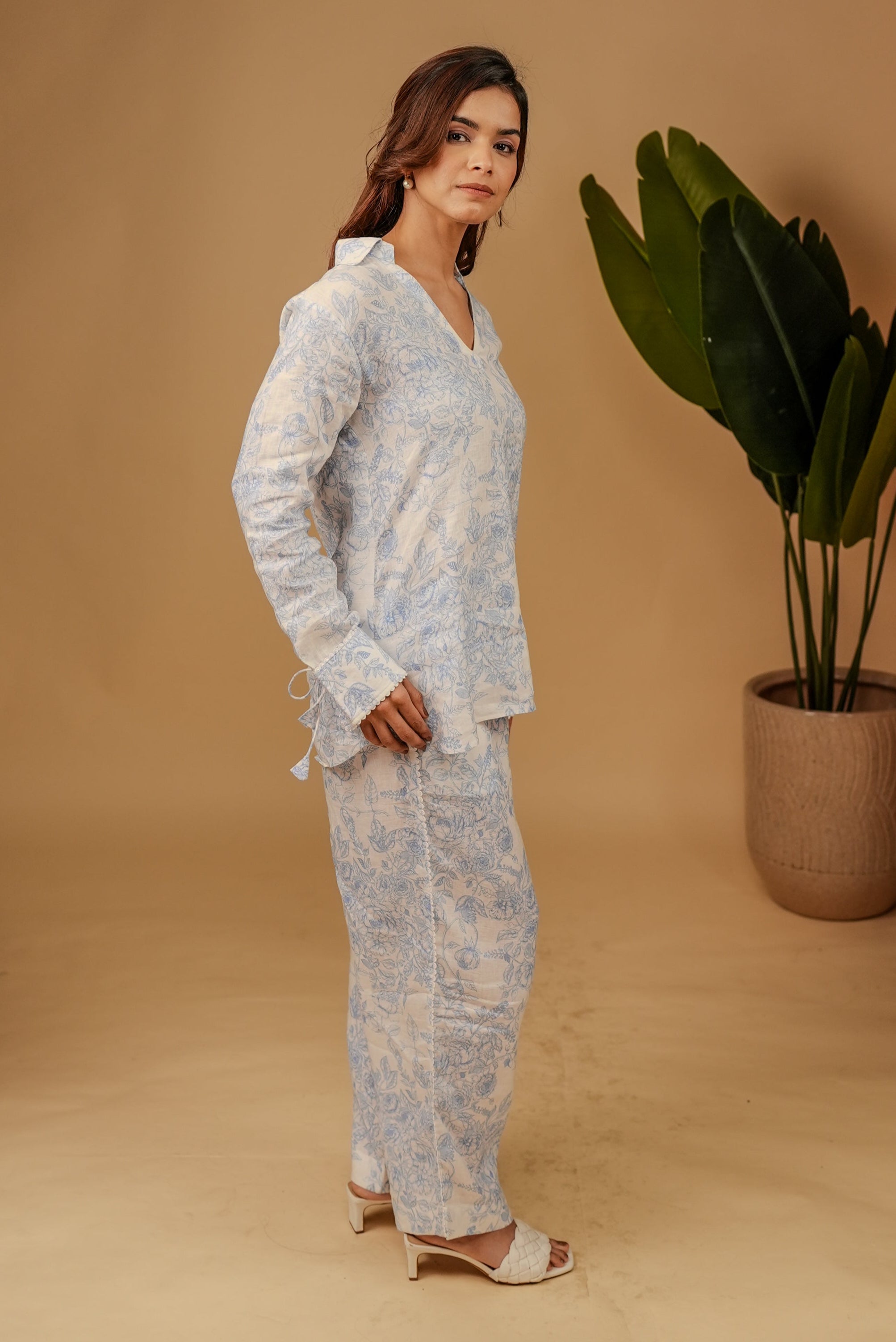Why So Blue Linen Co-ord