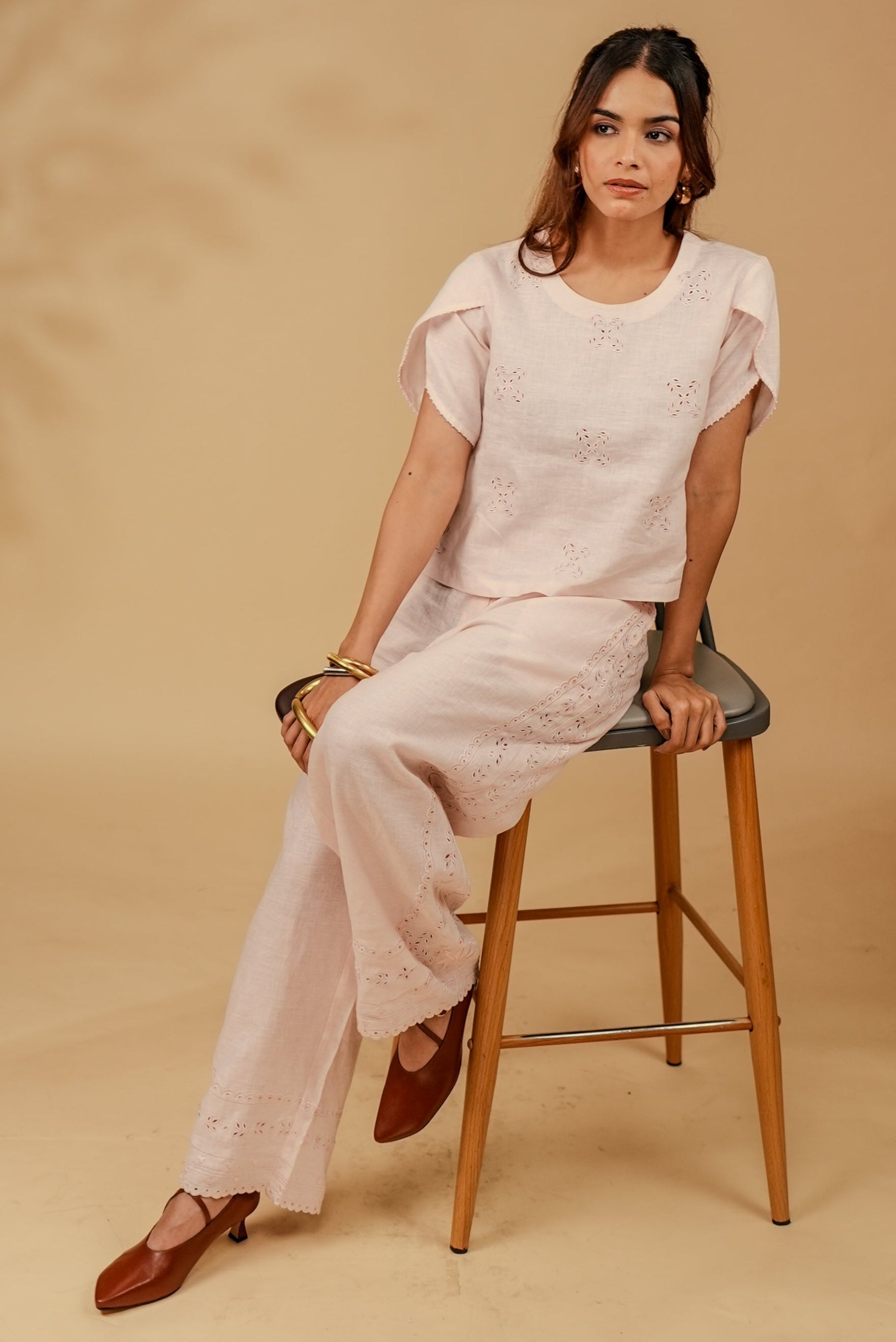 Pink Mist Linen Co-ord