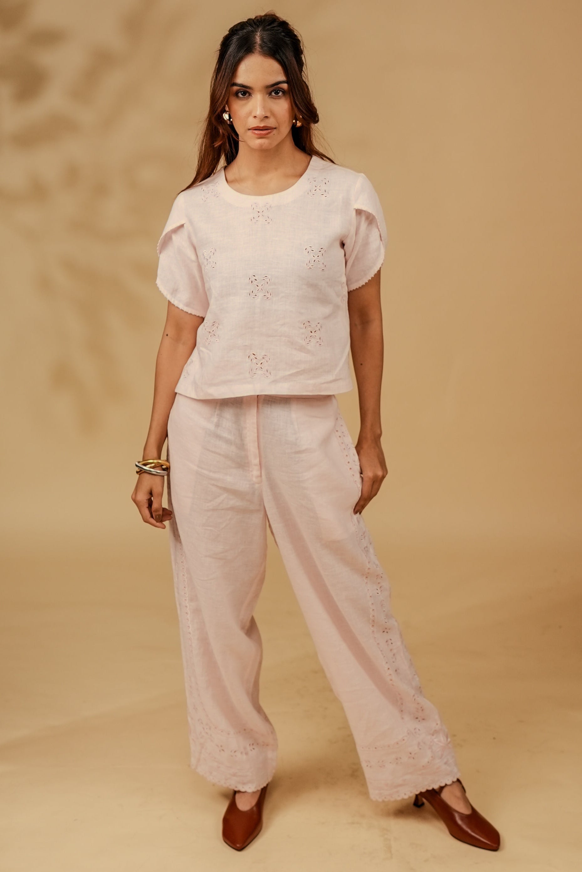 Pink Mist Linen Co-ord
