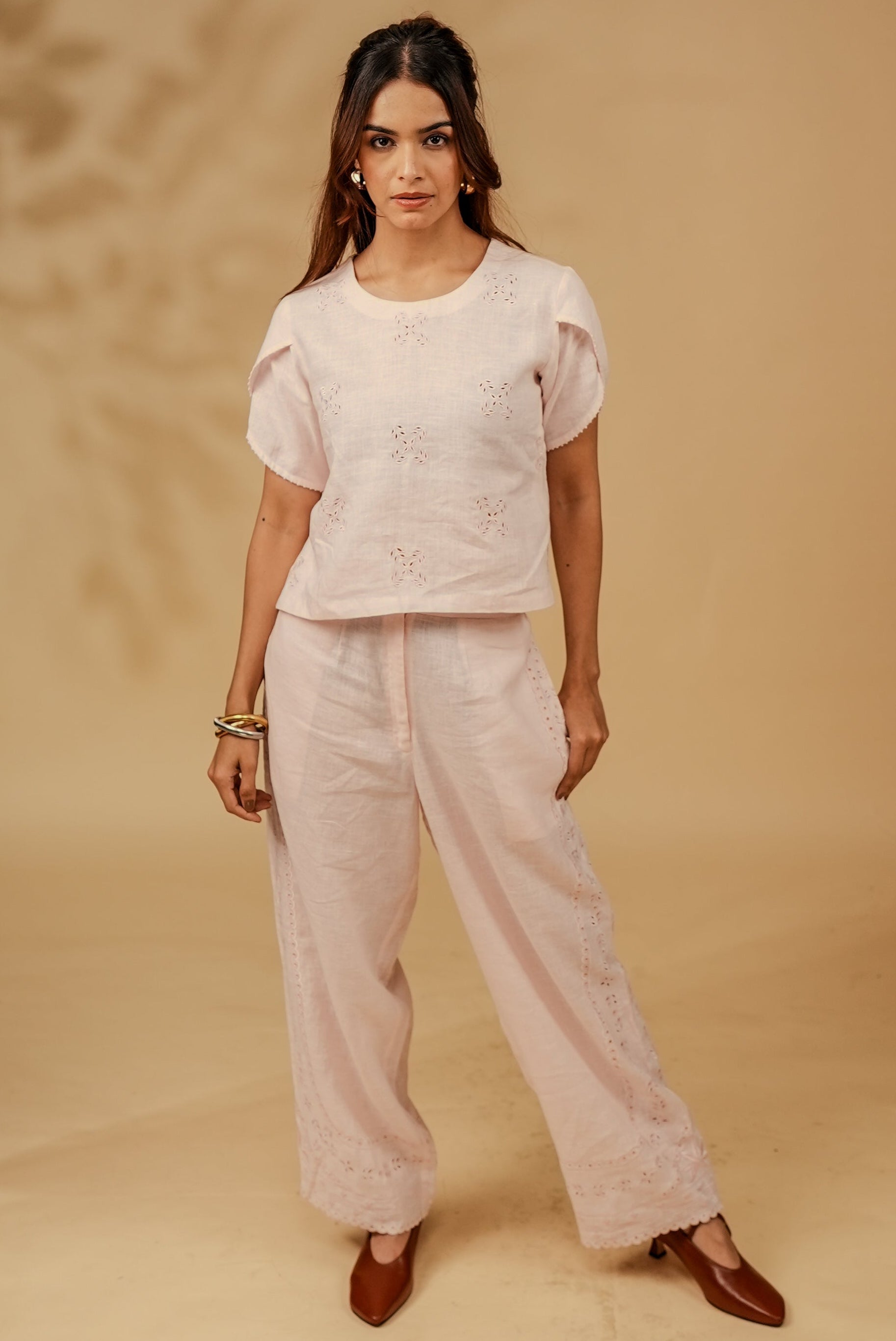 Pink Mist Linen Co-ord