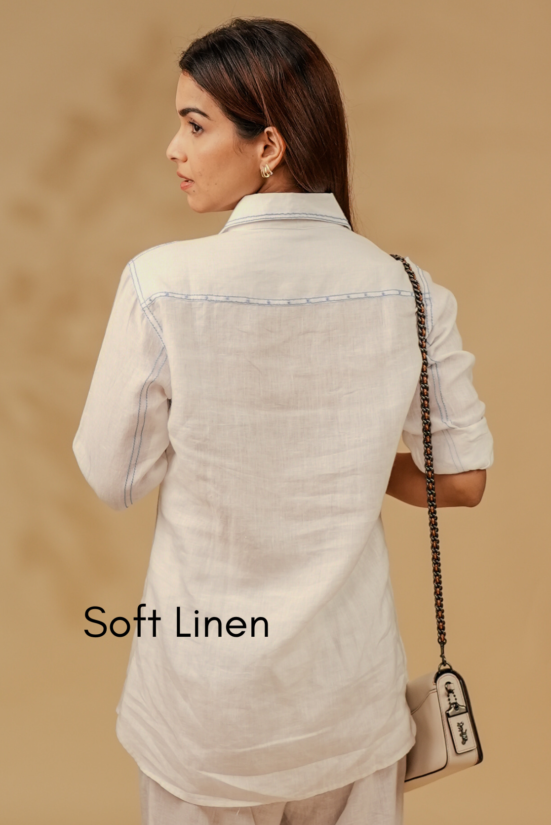 Geometric Linen Shirt