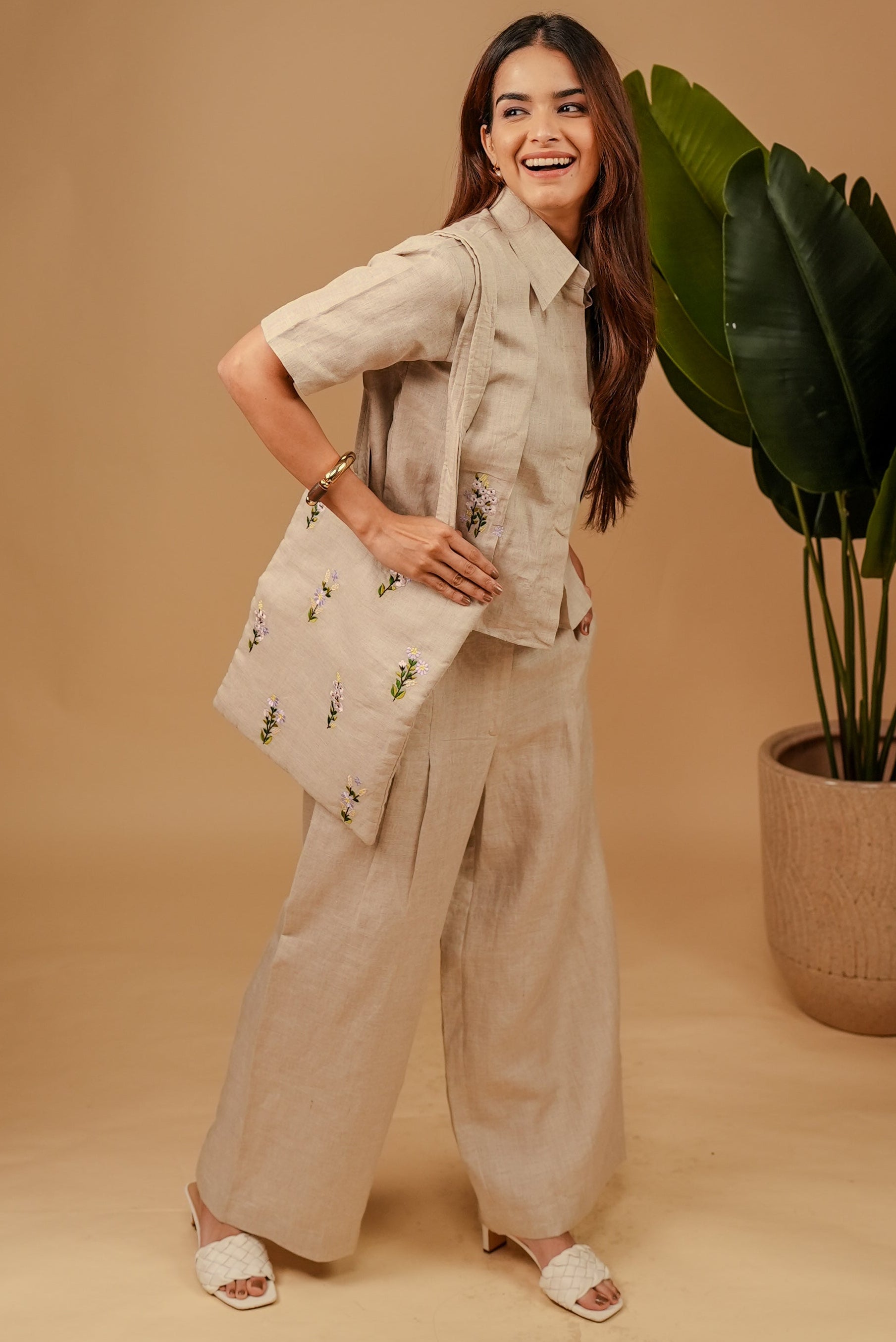 Soft Sand Linen Co-ord